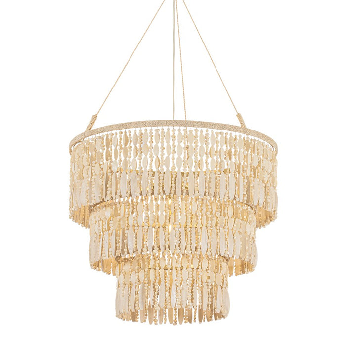 Troy Lighting Ben 4 Light Pendant, Vintage Gold Leaf - F6732-VGL