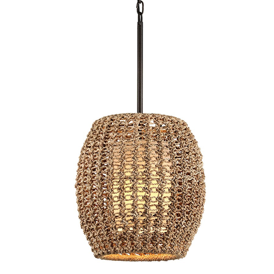 Troy Lighting Conga 1 Light Pendant, Tidepool Bronze