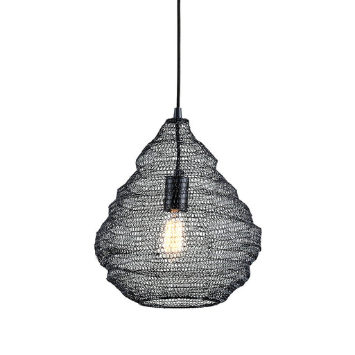 Troy Lighting Wabi Sabi 1 Light Pendant, Black - F6776-SBK