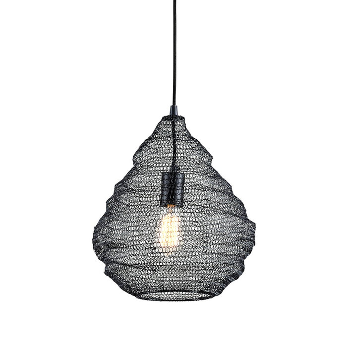 Troy Lighting Wabi Sabi 1 Light Pendant, Black - F6776-SBK