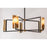 Troy Lighting Emerson 5 Light Chandelier, Carbide Black & Brushed Brass
