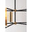 Troy Lighting Emerson 5 Light Chandelier, Carbide Black & Brushed Brass