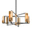 Troy Lighting Emerson 6 Light Linear, Carbide Black/Brushed Brass