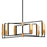 Troy Lighting Emerson 6 Light Linear, Carbide Black/Brushed Brass