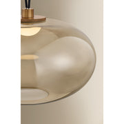 Troy Lighting Walz 1 Light 18"W Pendant, Patina Brass/Bronze