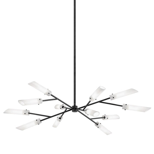 Troy Lighting High Line 12Lt Chandelier, Dark Bronze/Opal Shiny - F7228-SFB