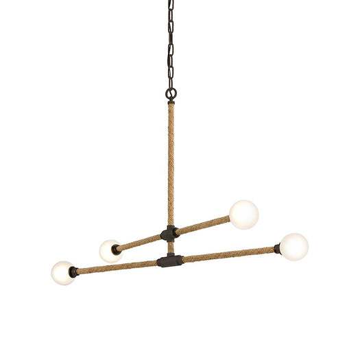 Troy Lighting Nomad 4Lt Linear Chandelier, Classic Bronze - F7254-BRZ