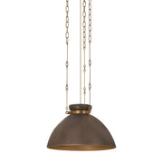 Troy Lighting Allston 1 Light 18"H Pendant, Patina Brass