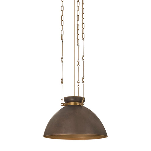 Troy Lighting Allston 1 Light 18"H Pendant, Patina Brass