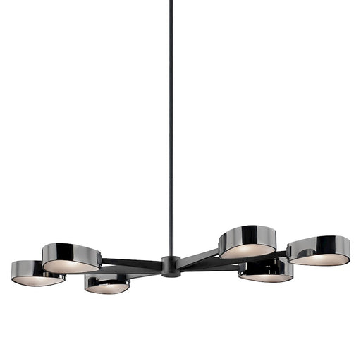 Troy Lighting Allisio 6Lt Linear Chandelier, Plated - F7336-TBK-BCR