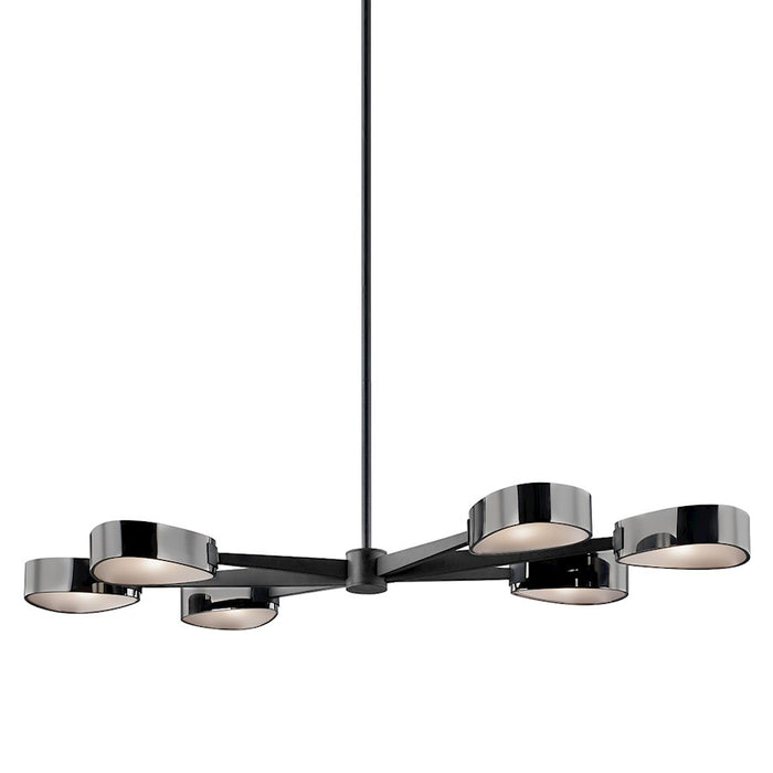 Troy Lighting Allisio 6Lt Linear Chandelier, Plated - F7336-TBK-BCR