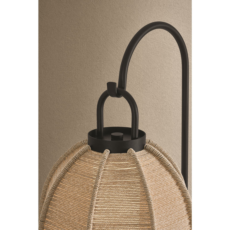 Troy Lighting Maltby Outdoor 1Lt Floor Lamp/Large Shade, Black