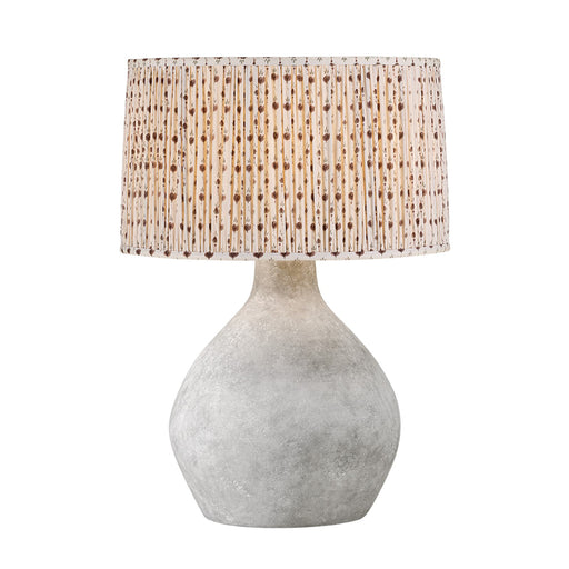 Troy Lighting Zen 1 Light Table Lamp, Alabastrino/Linen