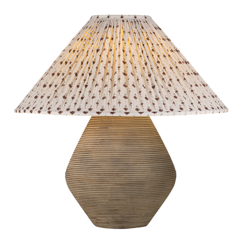 Troy Lighting Calabria 1 Light 16"H Table Lamp, Reggio/Linen