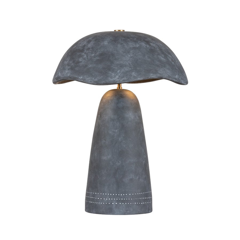 Troy Lighting Soloma 1 Light Table Lamp, Patina Brass/Black - PTL1222-PBR-CAA
