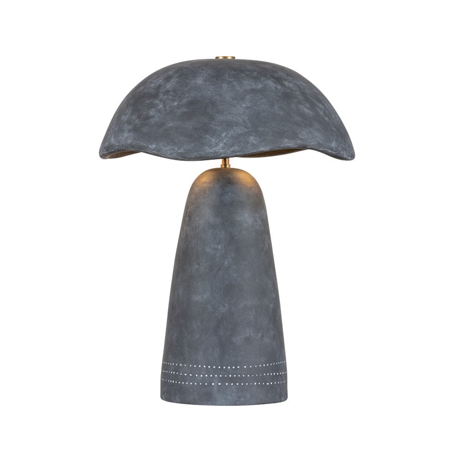 Troy Lighting Soloma 1 Light Table Lamp, Patina Brass/Black - PTL1222-PBR-CAA