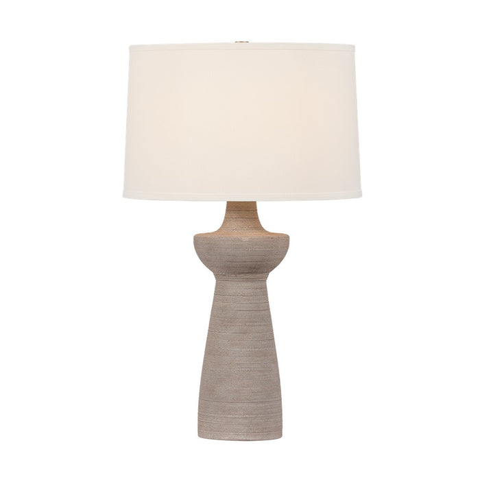Troy Lighting Osgood 1Lt Table Lamp, Brass/Off White Linen - PTL1329-PBR-CKS