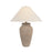 Troy Lighting Vessel 1Lt Table Lamp, Patina Brass/White Linen - PTL1729-PBR-CTU