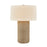 Troy Lighting Roan 1Lt Table Lamp, Patina Brass/Off White Linen - PTL1931-PBR