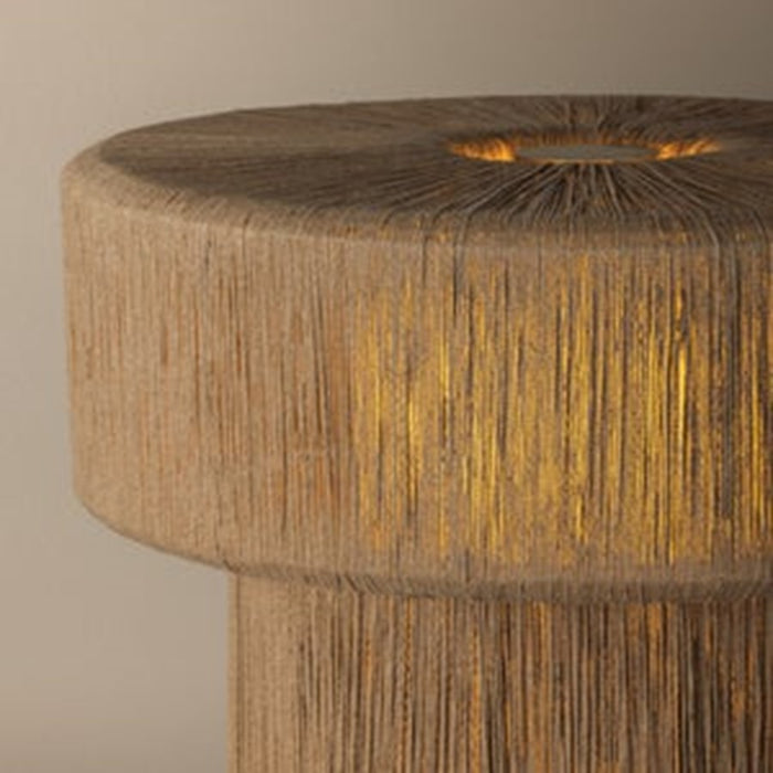 Troy Lighting Kenai 1Lt Table Lamp, Patina Brass/Abaca String