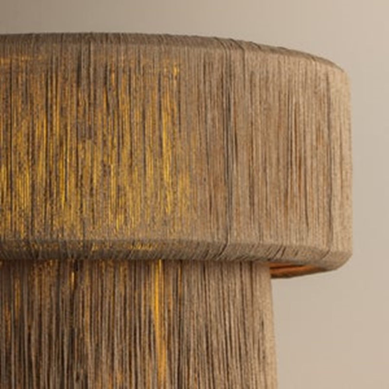 Troy Lighting Kenai 1Lt Table Lamp, Patina Brass/Abaca String