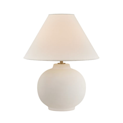 Troy Lighting Schubert 1Lt Table Lamp, Brass/White Linen 1 - PTL2223-PBR-CGK
