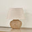 Troy Lighting Malik 1Lt Table Lamp, Patina Brass/Natural Linen