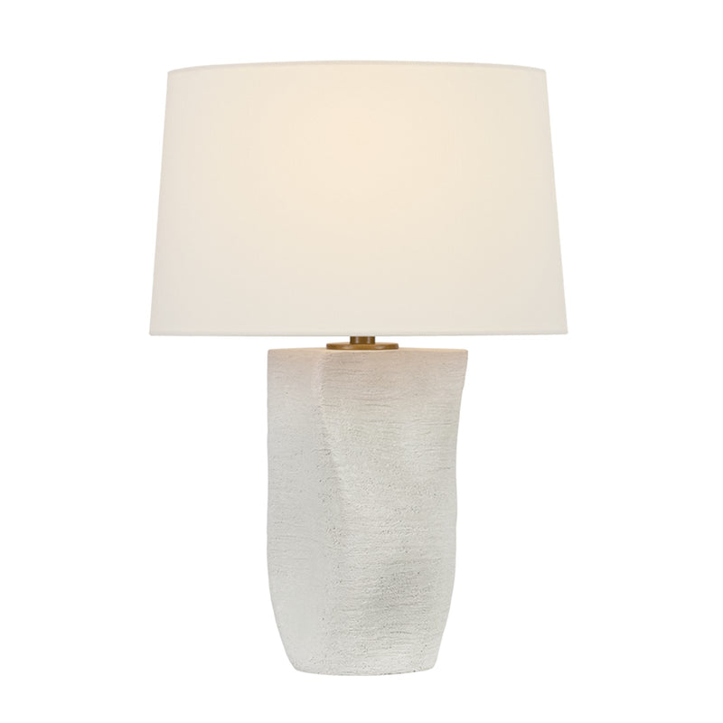 Troy Lighting Zorin 1Lt Table Lamp, Patina Brass/Wheat Linen