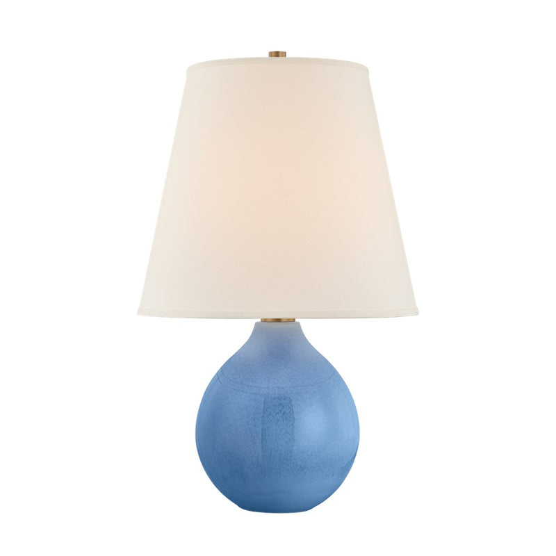 Troy Lighting Jarvis 1Lt Table Lamp, Brass/White Linen 1 - PTL4524-PBR-CDL