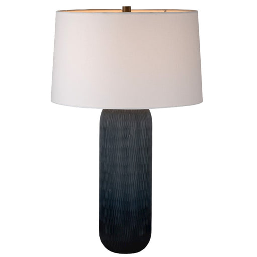 Troy Lighting Hopkins 1Lt Table Lamp, Patina Brass/Off White Linen - PTL4828-PBR