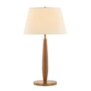 Troy Lighting Ryder 1 Light Table Lamp, Patina Brass/White Linen 1