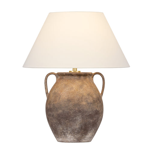 Troy Lighting Acton 1Lt Table Lamp, Gold Leaf/Off White Linen