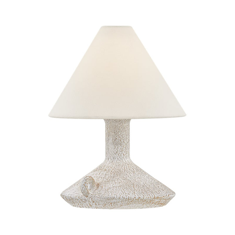 Troy Lighting Passage 1Lt Rechargeable Table Lamp, Brass/White - RTL4412-PBR-CVC