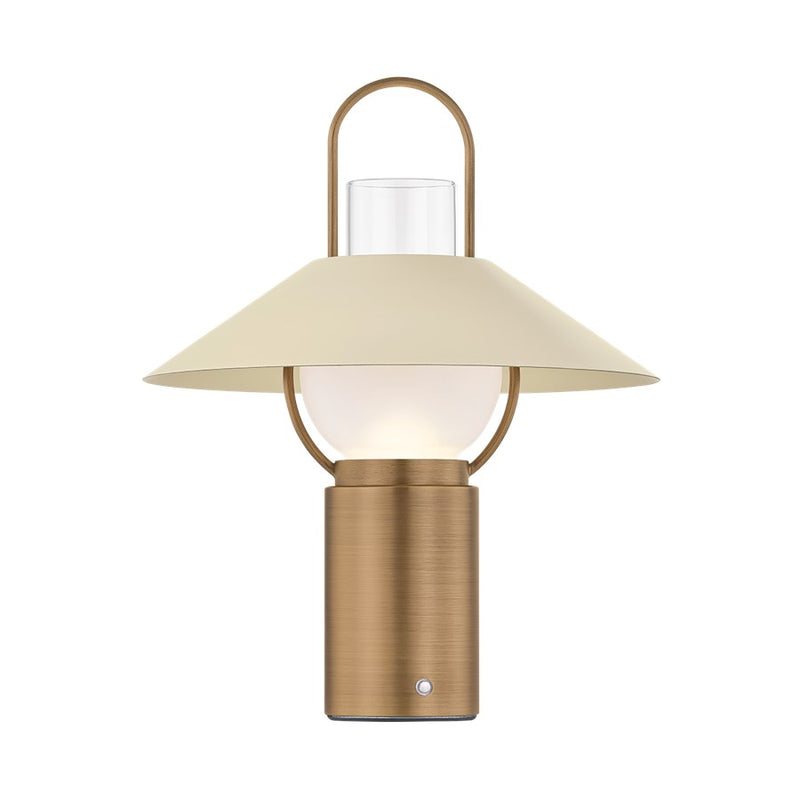 Troy Lighting Kindle 1Lt Rechargeable Table Lamp, Brass/Etched - RTL4715-PBR-SSD