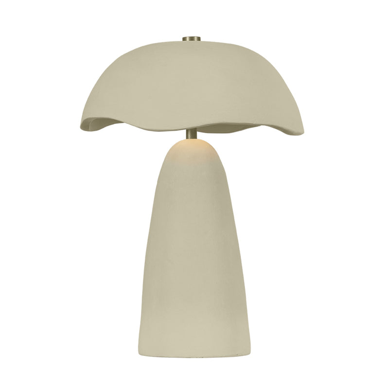 Troy Lighting Soloma 1Lt Rechargeable Table Lamp, Brass/White