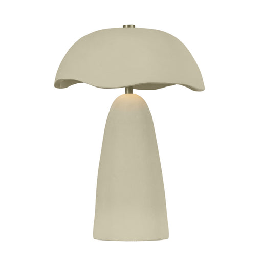 Troy Lighting Soloma 1Lt Rechargeable Table Lamp, Brass/White