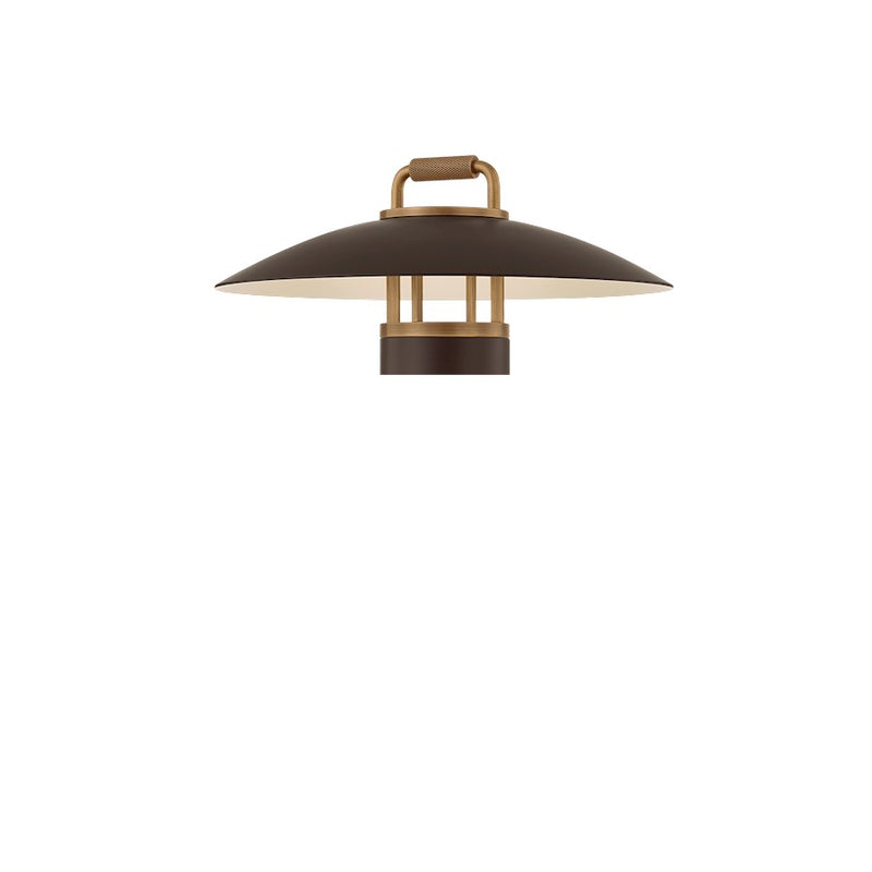 Troy Lighting Birk 1Lt Outdoor Table Lamp, Brass/Bronze/Etched - RTL7914-PBR-BRZ