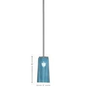 Toltec Franklin 5in 1-Light Mini Pendant | Modern Graphite and Blue Gradient Glass | Kitchen Island & Dining Room | 5 x 10 in | Model 1201-GP-295