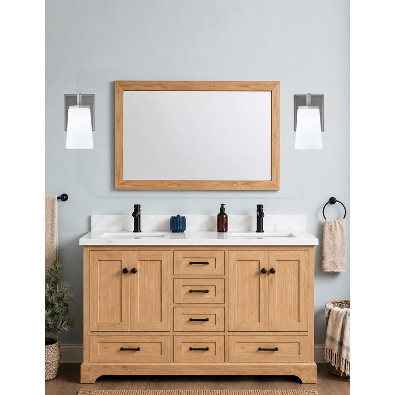 Toltec Franklin 1-Light Wall Sconce | Graphite and White Opal Glass | Bedroom & Hallway Accent Light | 4.5 x 5.75 x 10 in | Model 1211-GP-261