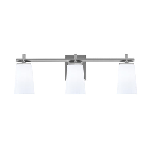 Toltec Franklin 3-Light Bath Bar | Graphite and White Opal Glass | Bathroom Vanity Light | 5.5 x 11.25 in | Model 1213-GP-261