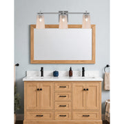 Toltec Franklin 11.25in 3-Light Bath Bar | Modern Graphite and Amber Gradient Glass | Bathroom Vanity & Powder Room | 5.5 x 11.25 in | Model 1213-GP-263