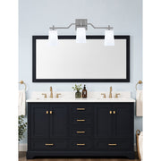Toltec Corbin 3-Light Bath Bar | Modern Graphite and White Opal Glass | Bathroom Vanity Light | 5.5 x 11.25 in | Model 2313-GP-261