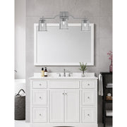 Toltec Corbin 3-Light Bath Bar | Graphite Steel and Smoke Bubble Glass | Bathroom & Vanity Light | 5.5 x 10.25 in | Model 2313-GP-5032