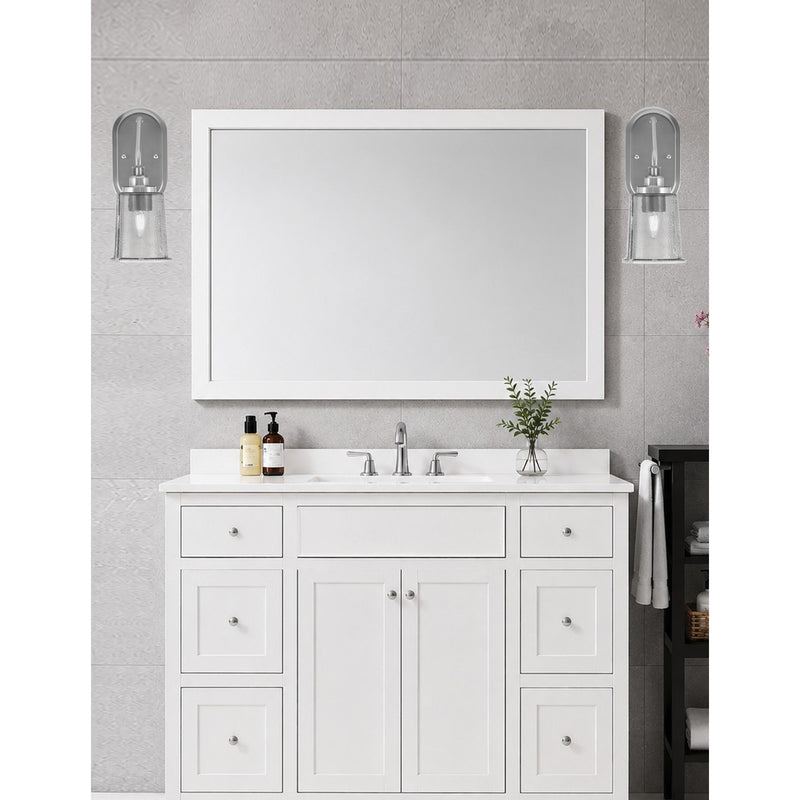 Toltec Odyssey 1-Light Wall Sconce | Modern Brushed Nickel and Smoke Bubble Glass | Bedroom & Hallway Accent Light | Model 2611-BN-5032