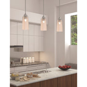 Toltec Stem 5in 1-Light Pendant | Graphite Steel and Amber Gradient Glass | Kitchen Island & Dining Room | 5.25 x 5.25 x 11.75 in | Model 33-GP-293