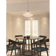Toltec Stem 12in 1-Light Pendant | Graphite Steel and Amber Micro Bubble Ribbed Glass | Kitchen Island & Dining Room | 12 x 9 in | Model 33-GP-4653