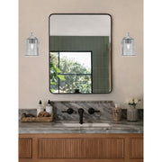 Toltec Paramount 7.75in 1-Light Wall Sconce | Brushed Nickel and Smoke Bubble Glass | Bathroom & Hallway | 5 x 7.5 x 7.75 in | Model 3421-BN-5032