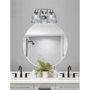 Toltec Paramount 2-Light Bath Bar | Brushed Nickel and Smoke Lava Glass | Bathroom & Powder Room Vanity Light | 8 x 8.75 in | Model 3422-BN-4232