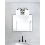 Toltec Paramount 2-Light Bath Bar | Brushed Nickel and White Opal Glass | Bathroom Vanity & Powder Room | 7.25 x 7.75 in | Model 3422-BN-5031