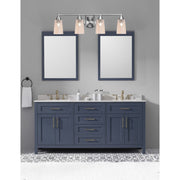 Toltec Paramount 4-Light Bath Bar | Brushed Nickel and Amber Gradient Glass | Bathroom Vanity & Powder Room | 7.25 x 8.75 in | Model 3424-BN-263